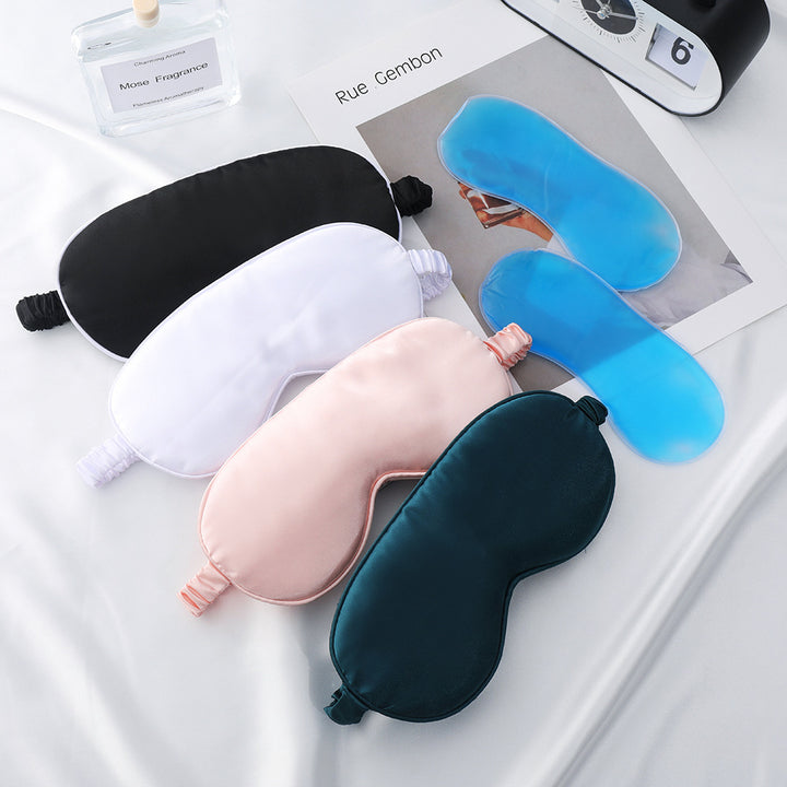 Women's nan silky soft sleep mask with removable gel cooling pad and adjustable comfort strap Stornfield
