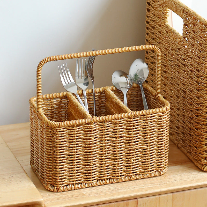 Unisex Handwoven Storage Basket with Dividers Stornfield