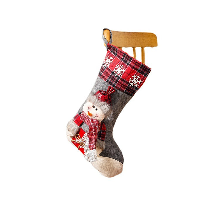 Festive Christmas stocking with reindeer motif Stornfield