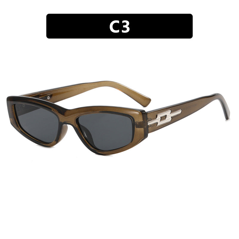 Women's stylish Cat-Eye sunglasses with transparent frame and cool lenses Stornfield