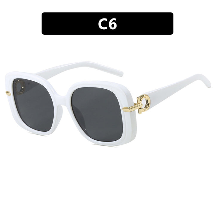 Women's square sunglasses with luxurious metal accent Stornfield