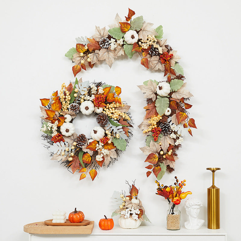 Autumn-Inspired Floral Wreath