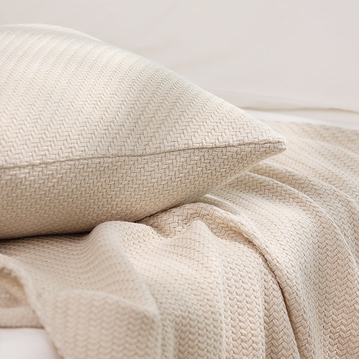 Textured Knit Throw Blanket