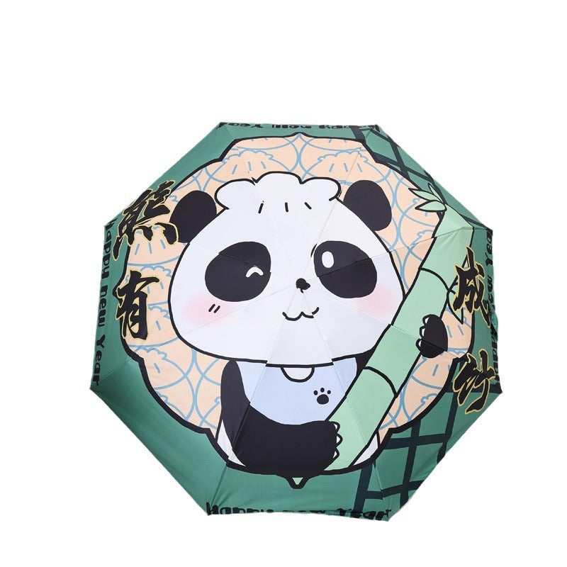 Ladies creative folding umbrella with graphic design Stornfield