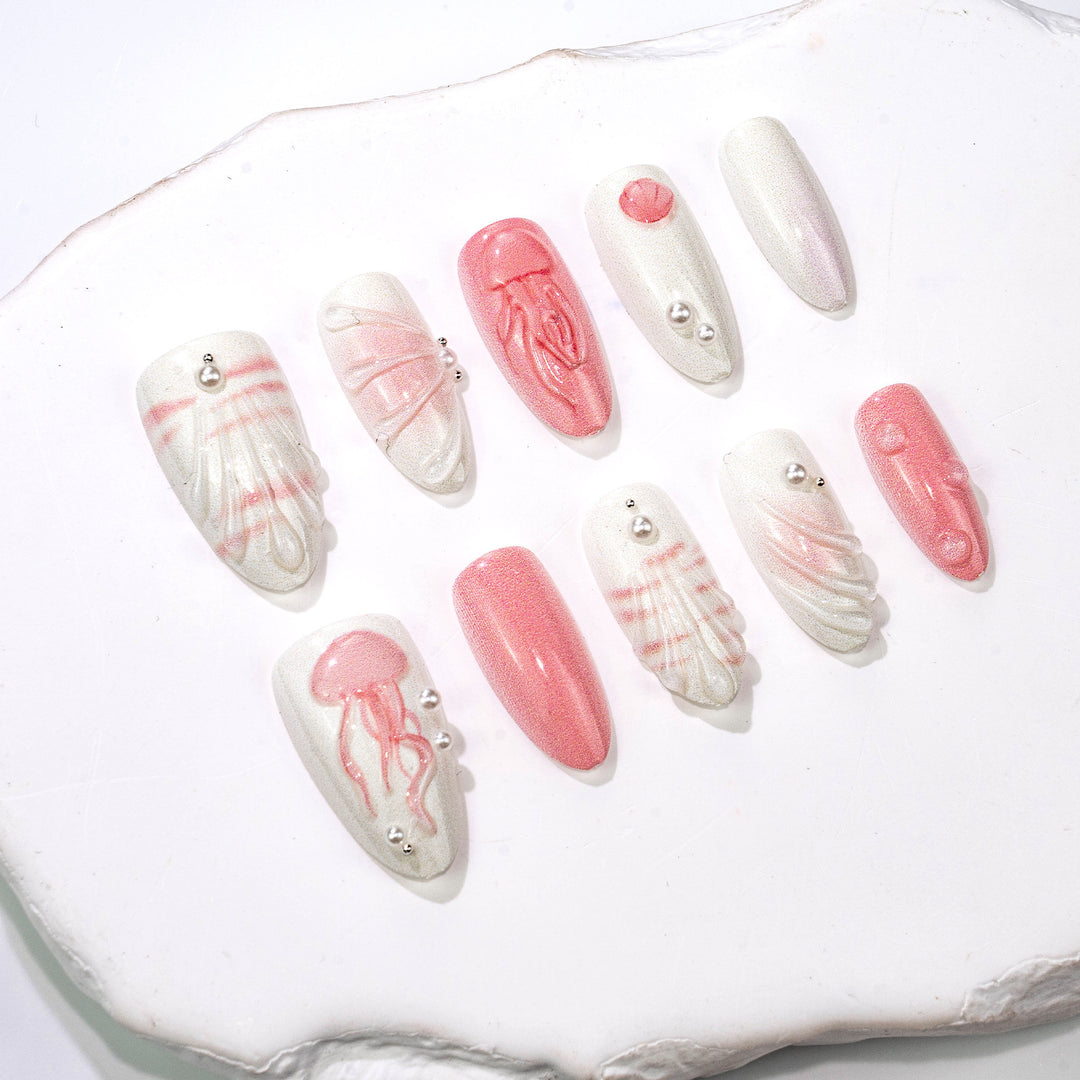 Artistic Press-On Nail Set 1790736333