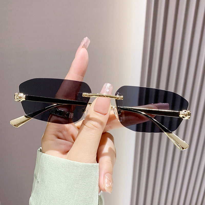 Women elegant half-frame sunglasses Stornfield