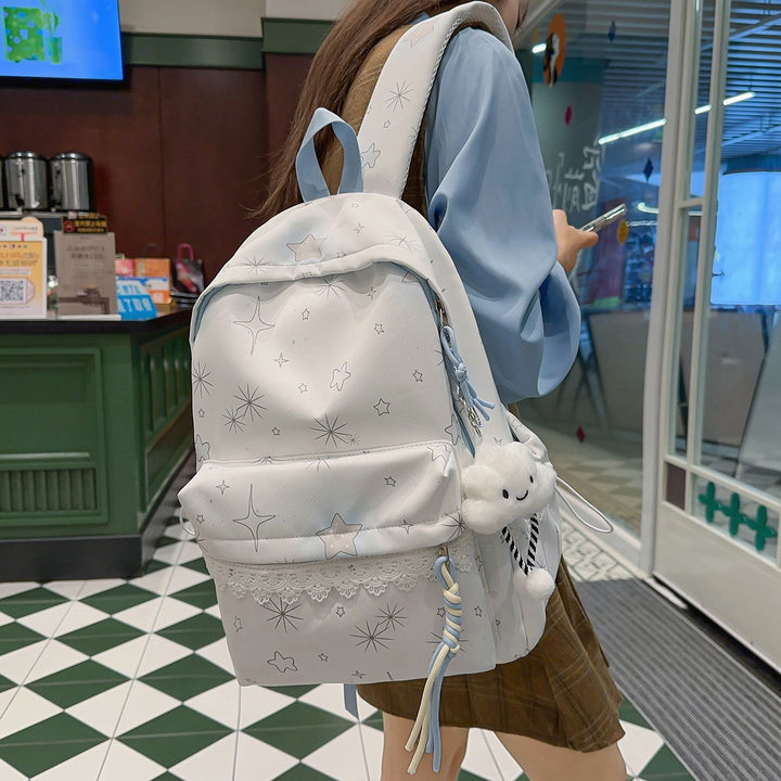 Backpack with Dreamy Star Design and Practical Features Stornfield