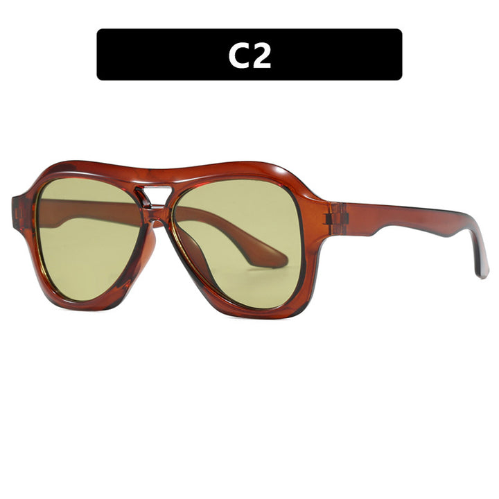 Ladies fashionable sunglasses in innovative design with wide frame Stornfield