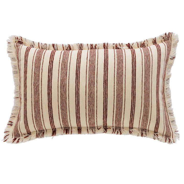 Textured Striped Throw Pillow