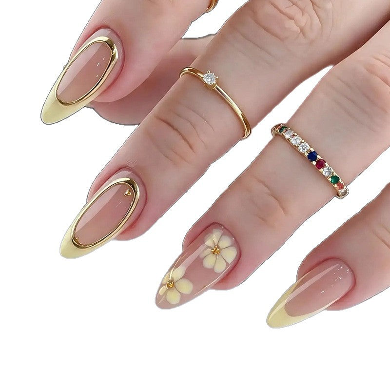 Elegant Floral Acrylic Nail Art Enhancements Stornfield