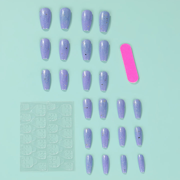 Glittering artificial nails in an elegant color scheme Stornfield