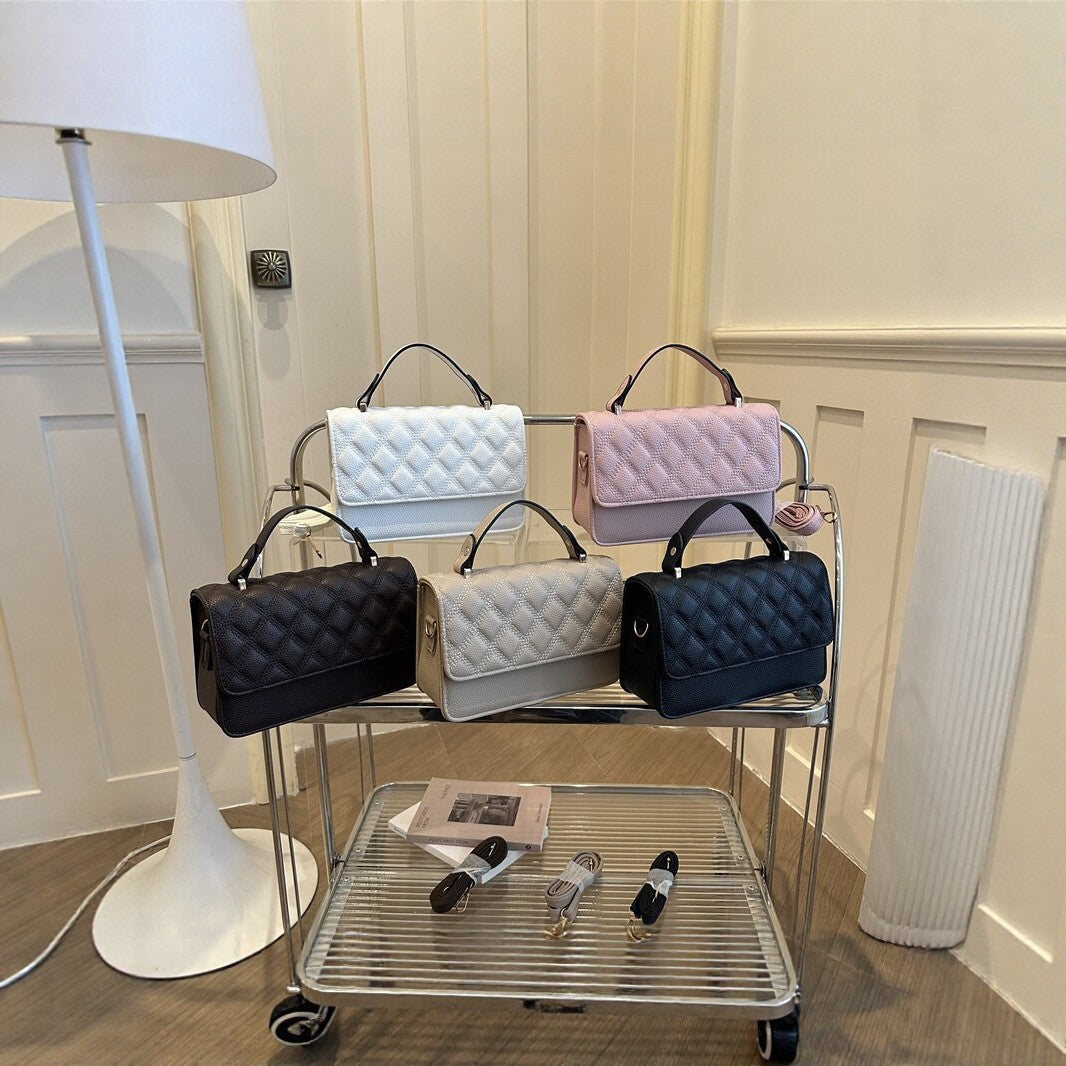 Quilted Faux Leather Handcrafted Handbag