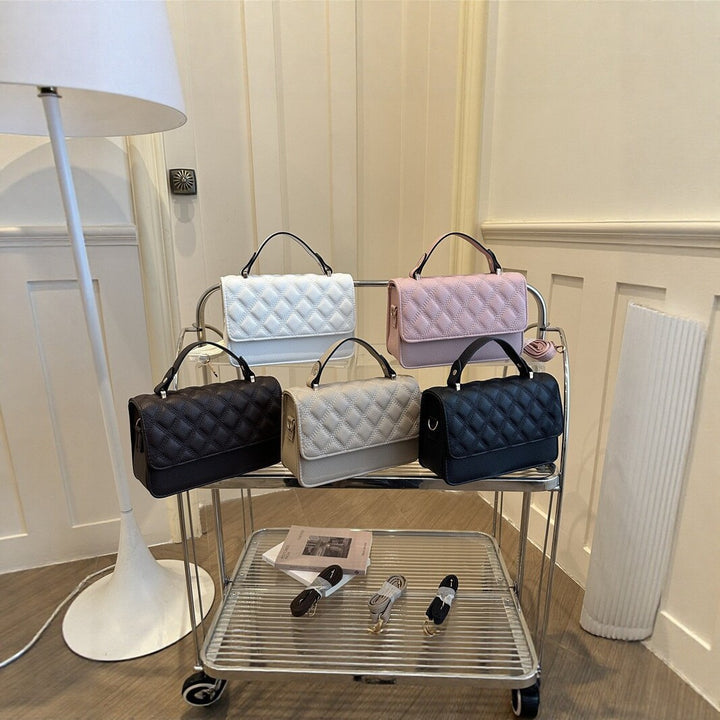 Quilted Faux Leather Handcrafted Handbag