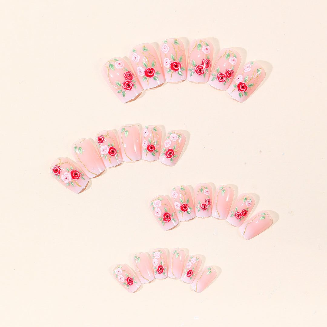 Floral Embellished Nail Art Set Stornfield