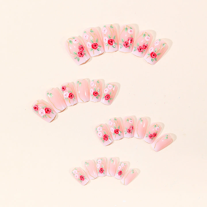 Floral Embellished Nail Art Set Stornfield