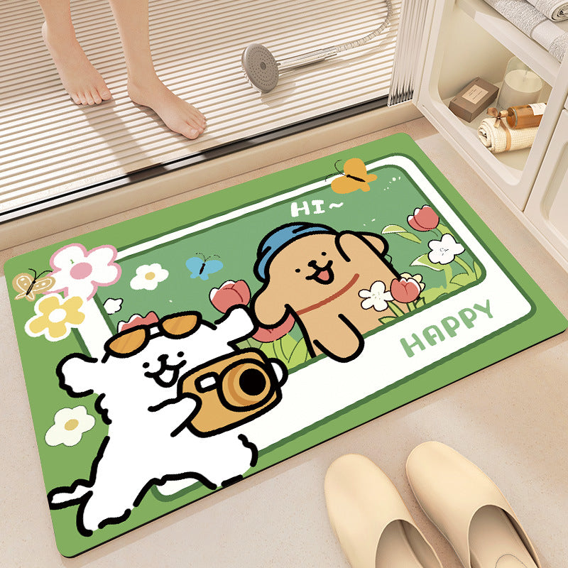 Modern Artistic Bath Mat Stornfield