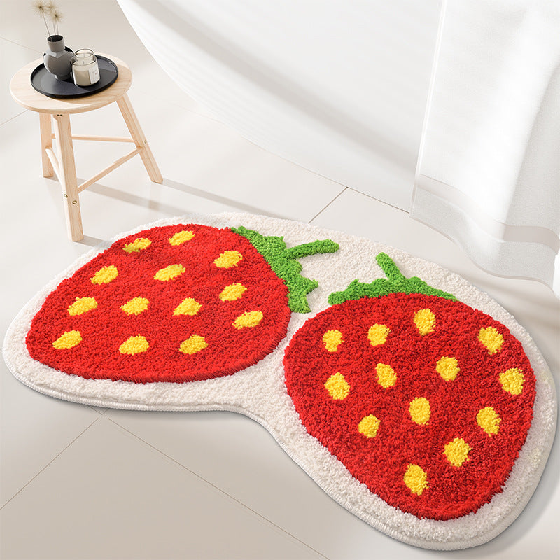 Strawberry Design Bath Mat Stornfield