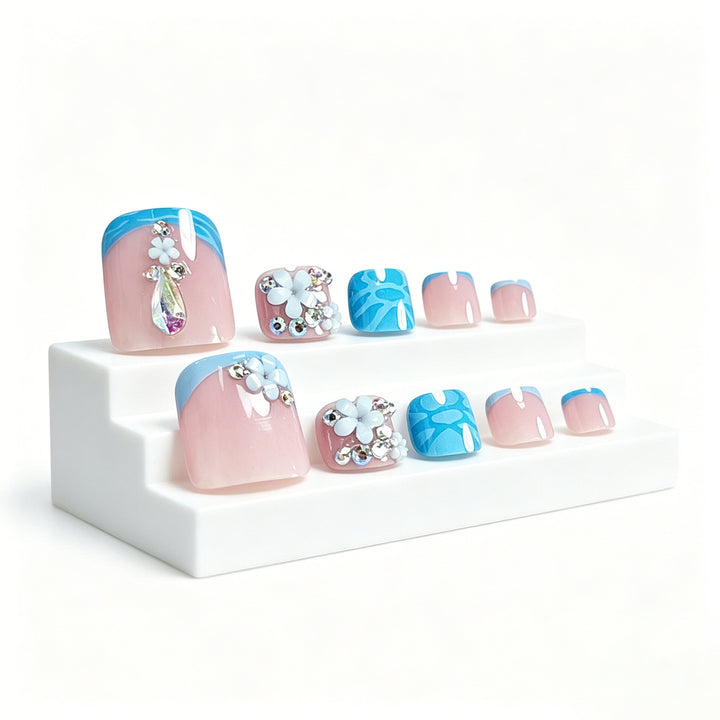 Floral Gemstone Pedicure Stornfield