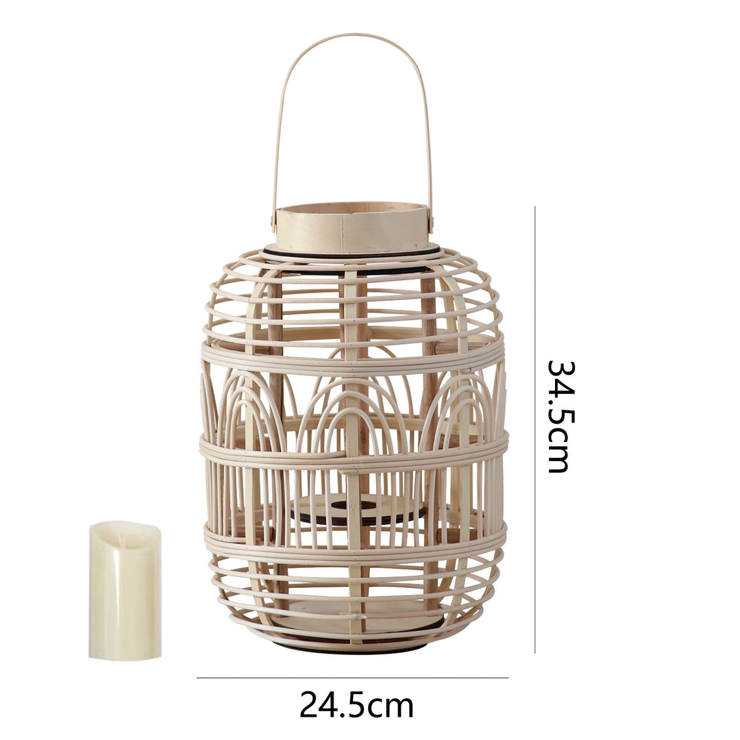 Decorative Rattan Lantern Stornfield