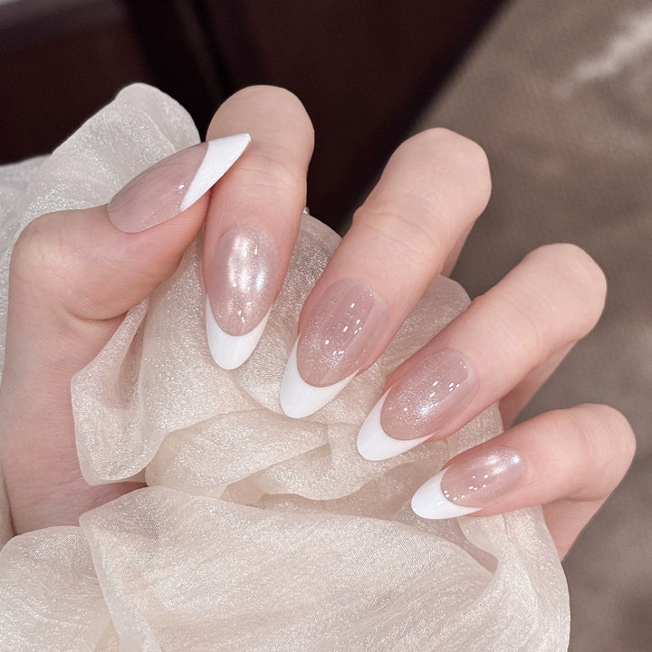 Elegant French Tip Press-On Nail Set