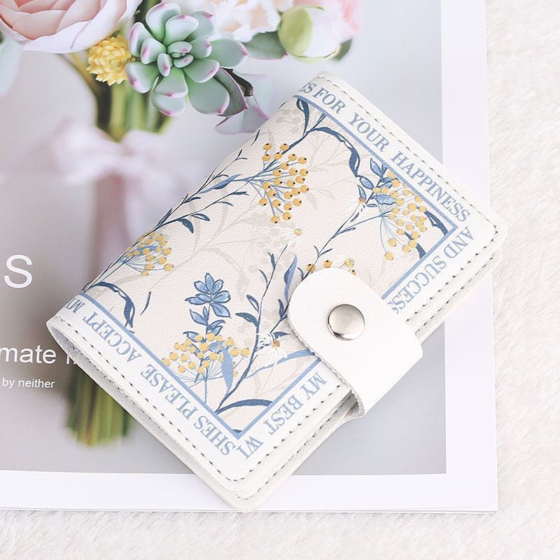 Floral Design Compact Wallet Stornfield