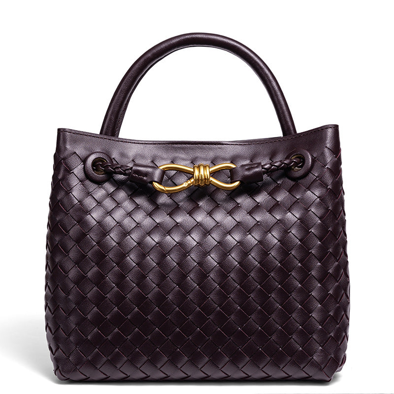 Woven Leather Tote Bag Stornfield