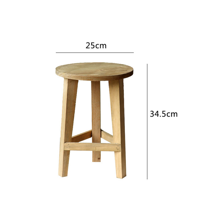 Rustic side table made of solid wood Stornfield