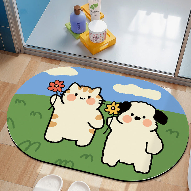 Cartoon Character Bathroom Mat