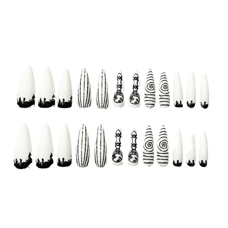 Artistic Thematic Press-On Nail Enhancements Stornfield