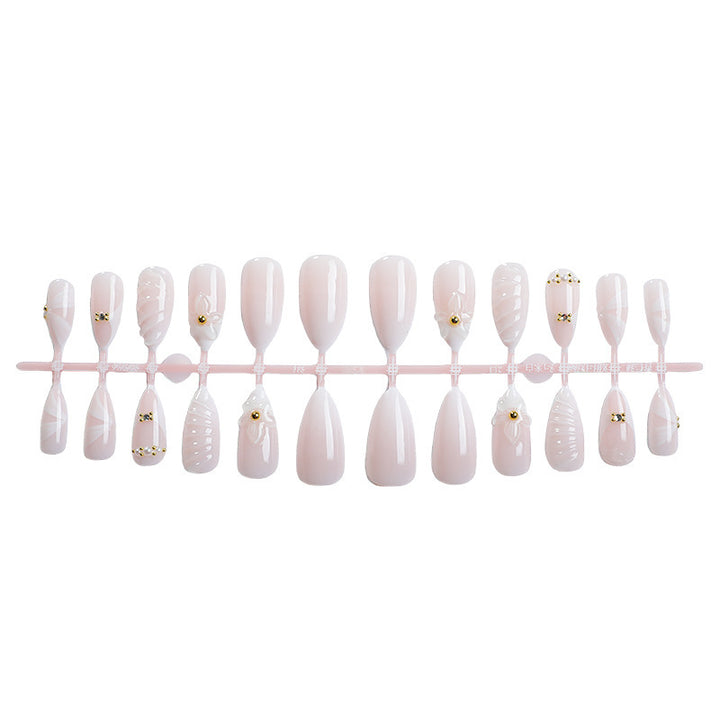 Acrylic nail set with luxurious and stylish decorations Stornfield