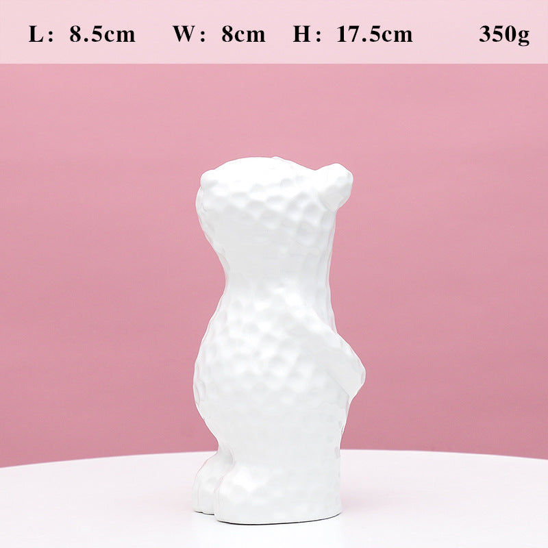 Decorative Ceramic Bear Figurine Stornfeild