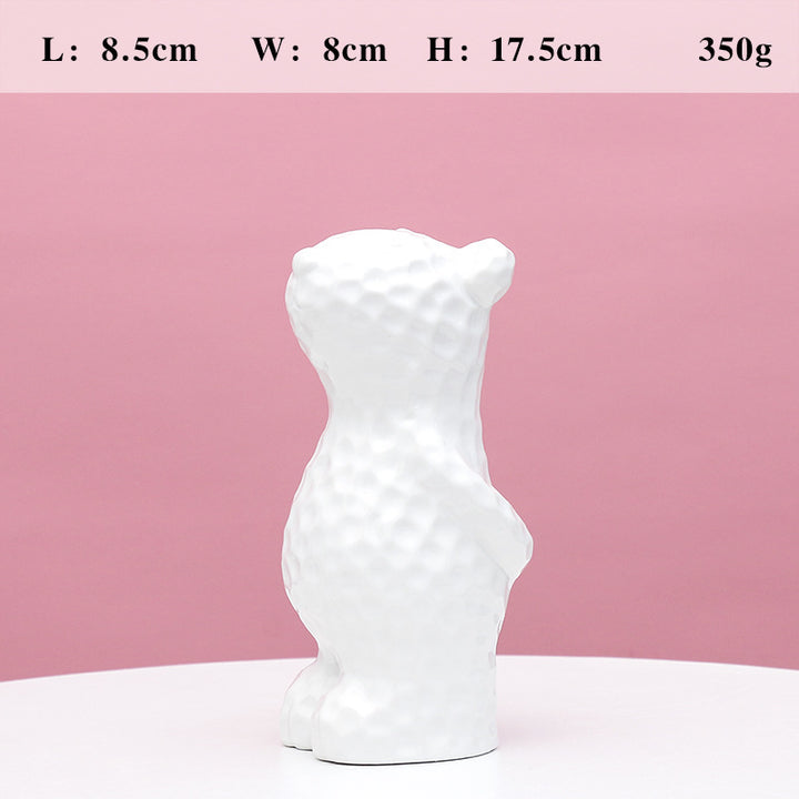 Decorative Ceramic Bear Figurine Stornfeild