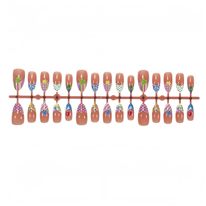 Creative Patterned Press-On Nail Art Set Stornfield