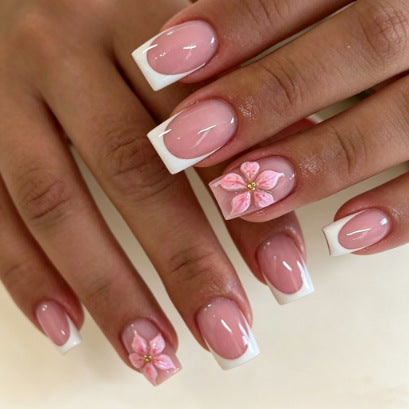 Floral Design Press-On Nail Tips Stornfield