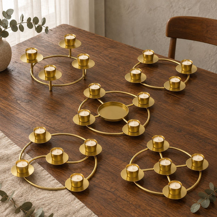 Geometric Multi-Candle Holder