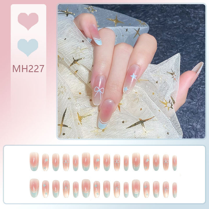 Gradient Glitter Press-On Nails