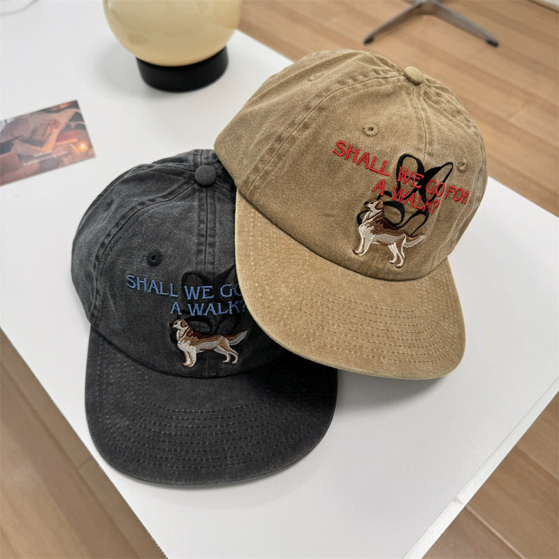 Unisex Funny Embroidered Dog-Themed Cap Stornfield