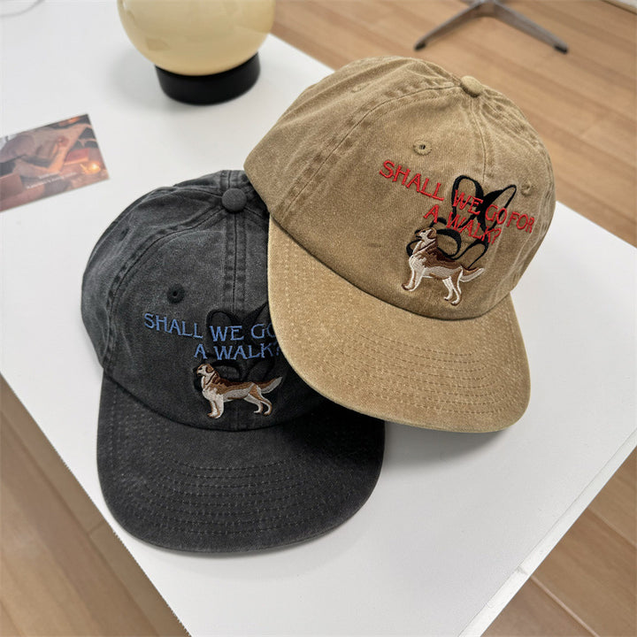Unisex Funny Embroidered Dog-Themed Cap Stornfield