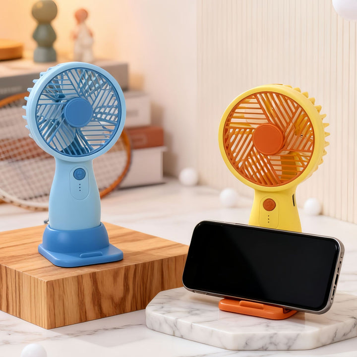 Women's portable USB hand fan with swivel head and variable speed control Stornfield
