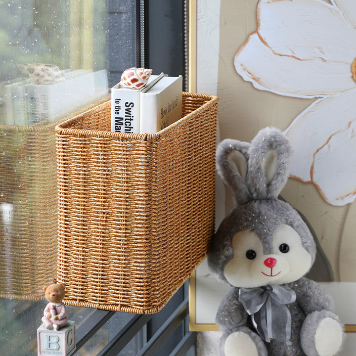 Rectangular Woven Storage Basket with Cut-Out Handles Stornfield
