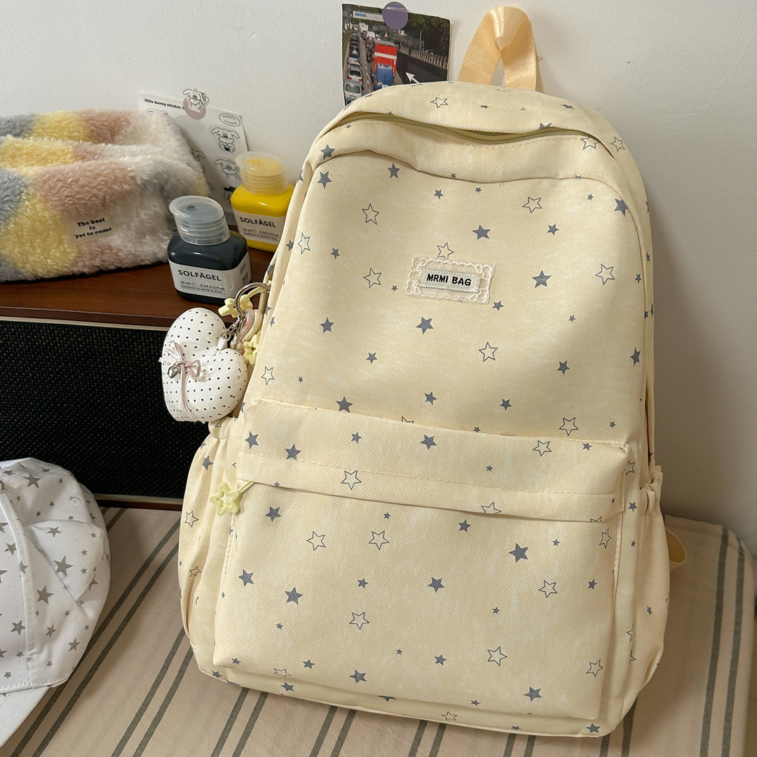 Star-Patterned Casual Backpack Stornfield