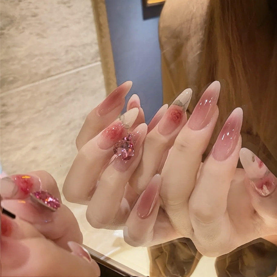 Decorative Floral Press-On Nail Art Set Stornfield