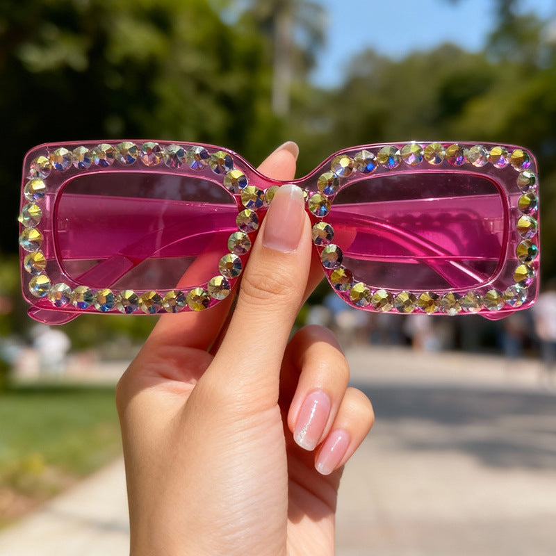 Decorative Rhinestone-Embellished Sunglasses Stornfield