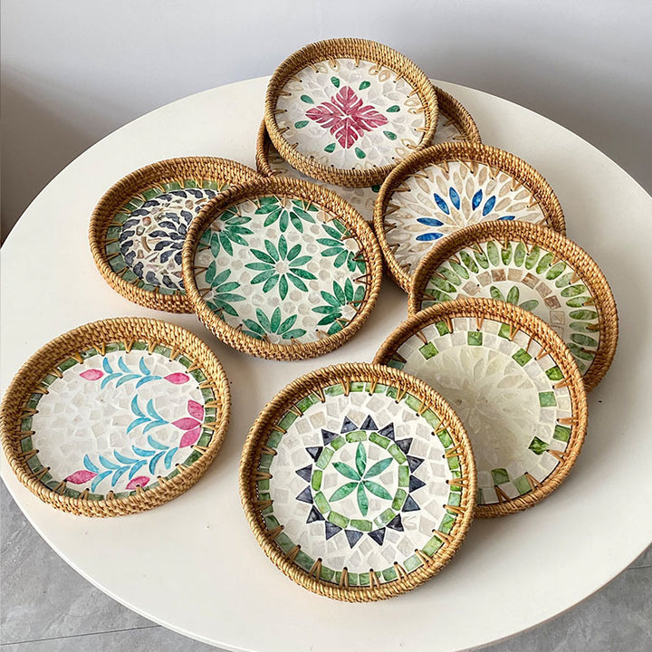 Women's Round Mosaic Serving Platter Stornfield