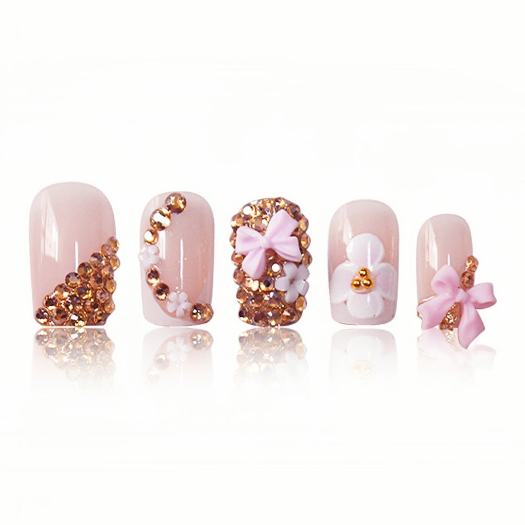 Floral Design Press-On Nails Stornfield