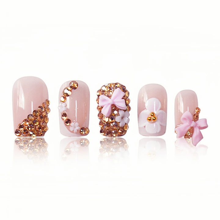 Floral Design Press-On Nails Stornfield