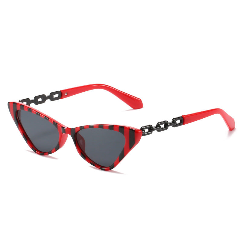 Women Cat-Eye Sunglasses with Stylish Chain Accents Stornfield