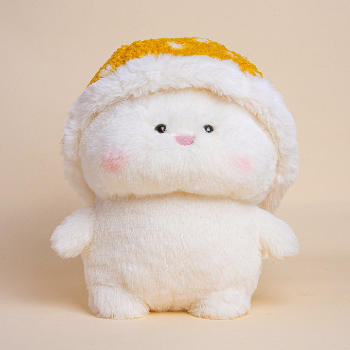 Plush Mushroom Buddy Collectible with Removable Faux-Fur Cap and Ultra-Soft Body Stornfield