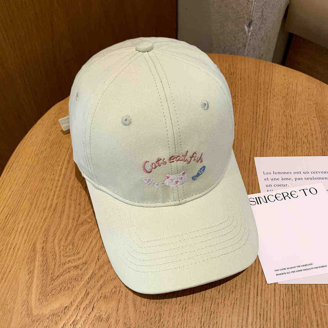Women's Embroidered Cat-Themed Baseball Cap Stornfield