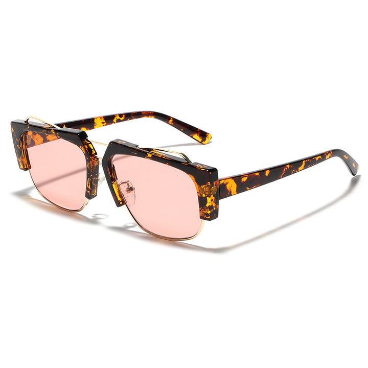Ladies trendy square sunglasses with contrasting frame Stornfield